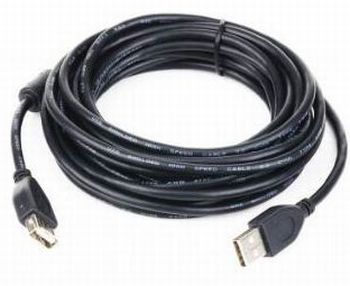 Kabel USB A-A 1,8m 2.0 prodl. HQ s ferrit. jádrem