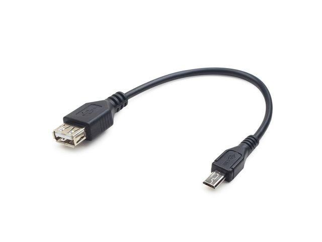 Kabel USB AF/micro BM,OTG,15cm pro tab. a tel.