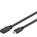 Kábel USB- C predlžovací USB 3.1 generation 2, C/male - C/female, 1m ku31mfa1