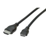 Kábel Value propojovací High Speed s Ethernetem, HDMI A (M) - miniHDMI(M), 2m 11.99.5580