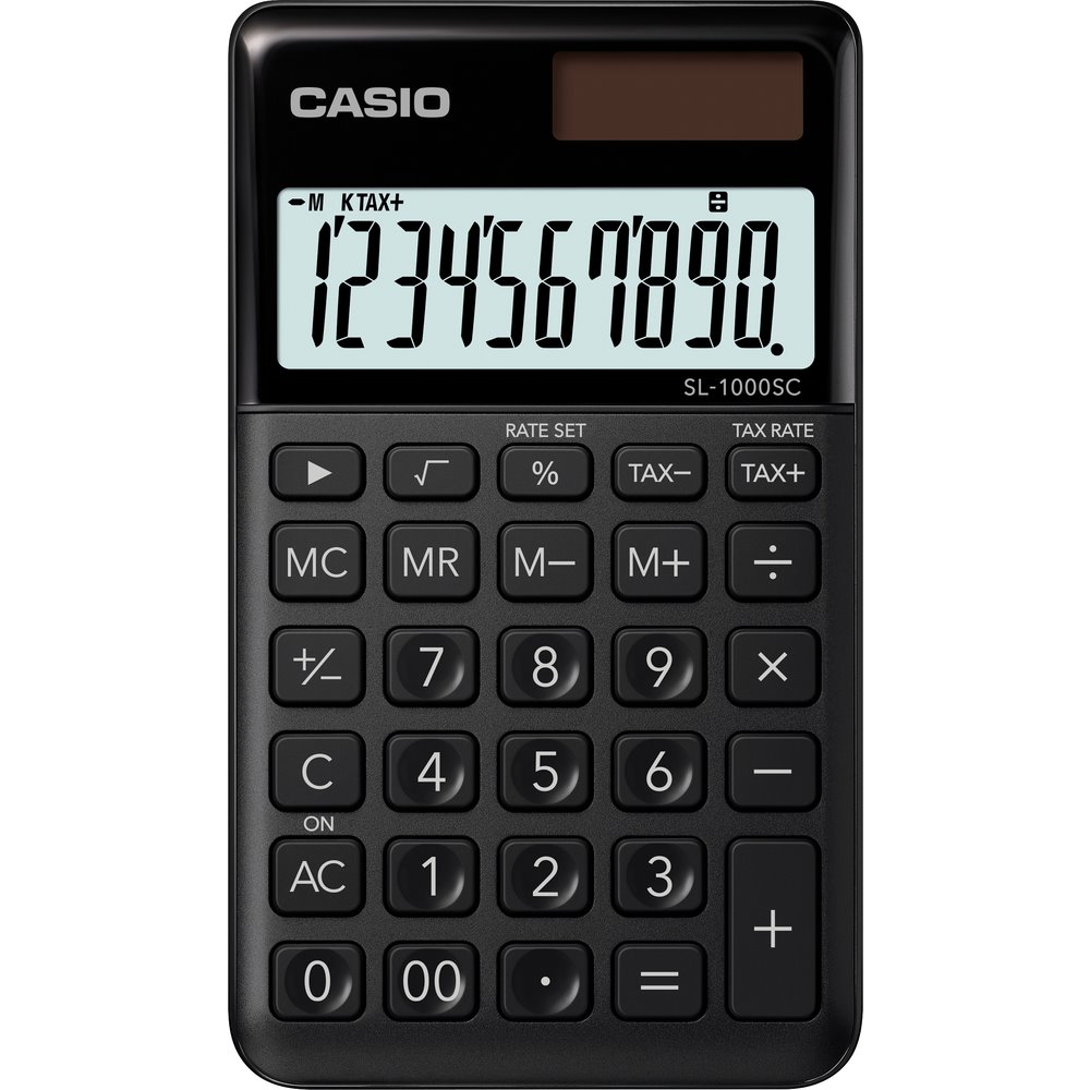 Kalkulačka Casio SL 1000 SC BK kapesní, černý 45013603