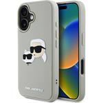 Karl Lagerfeld 3D Rubber Double Heads kryt iPhone 16 béžový 57983123913