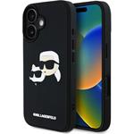 Karl Lagerfeld 3D Rubber Double Heads kryt iPhone 16 čierny 57983123910