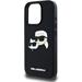 Karl Lagerfeld 3D Rubber Double Heads kryt iPhone 16 Pro čierny 57983123911