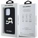Karl Lagerfeld 3D Rubber Double Heads kryt iPhone 16 Pro čierny 57983123911