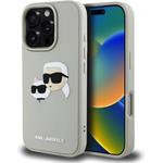 Karl Lagerfeld 3D Rubber Double Heads kryt iPhone 16 Pro Max béžový 57983123915