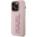 Karl Lagerfeld 3D Rubber Glitter Logo Karl kryt iPhone 15 Max Pro ružový 57983116795