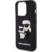 Karl Lagerfeld 3D Rubber Karl and Choupette kryt iPhone 15 Pro čierny 57983116647