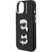 Karl Lagerfeld Grained PU K&CH Heads kryt iPhone 15 čierny 57983125017