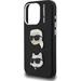 Karl Lagerfeld Grained PU K&CH Heads kryt iPhone 15 Pro Max čierny 57983125019