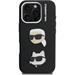 Karl Lagerfeld Grained PU K&CH Heads kryt iPhone 16 Pro čierny 57983125021