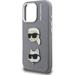 Karl Lagerfeld Grained PU K&CH Heads kryt iPhone 16 Pro Max šedý 57983125028