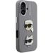 Karl Lagerfeld Grained PU K&CH Heads kryt iPhone 16 šedý 57983125026
