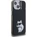 Karl Lagerfeld IML Aquarelle Choupette kryt iPhone 15 čierny 57983125056