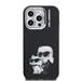 Karl Lagerfeld IML Aquarelle Karl and Choupette kryt iPhone 15 Pro čierny 57983125065