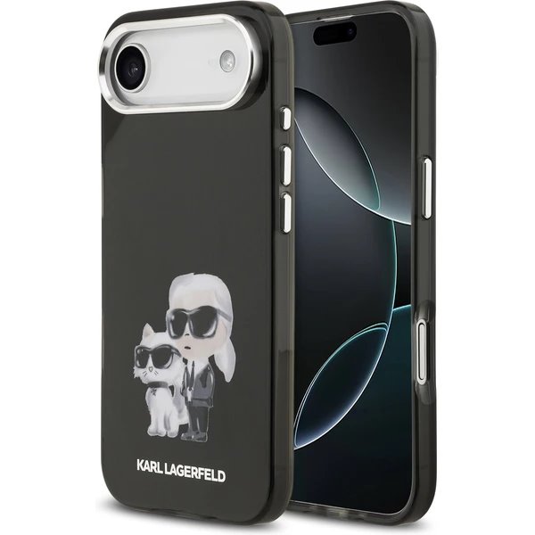 Karl Lagerfeld IML Aquarelle Karl and Choupette kryt iPhone Air čierny 57983127689