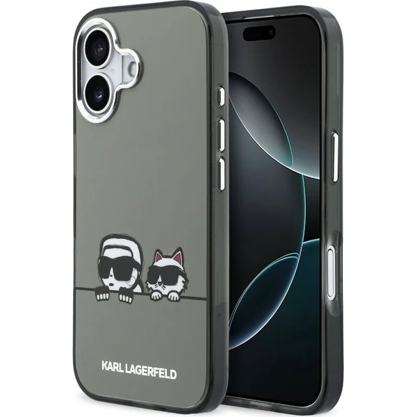 Karl Lagerfeld IML K&CH Heads Logo MagSafe MagSafe kryt iPhone 17 čierny 57983128985