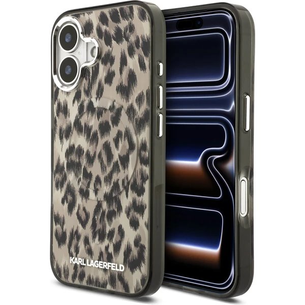 Karl Lagerfeld IML Leopard MagSafe kryt iPhone 17 hnedý 57983128209
