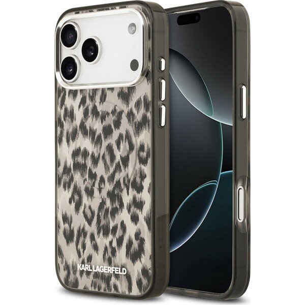 Karl Lagerfeld IML Leopard MagSafe kryt iPhone 17 Pro Max hnedý 57983128212