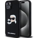 Karl Lagerfeld Liquid Silicone Double Heads MagSafe kryt iPhone 15 Pro Max čierny 57983120350