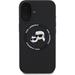 Karl Lagerfeld Liquid Silicone K&CH Heads MagSafe kryt iPhone 16 čierny 57983122720