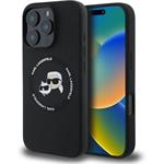 Karl Lagerfeld Liquid Silicone K&CH Heads MagSafe kryt iPhone 16 Pro Max čierny 57983122722