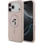 Karl Lagerfeld Liquid Silicone Karl and Choupette MagSafe kryt iPhone 17 Pro Max ružový 57983127741