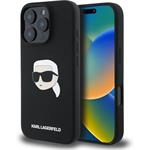 Karl Lagerfeld Liquid Silicone Karl Head MagSafe kryt iPhone 16 Pro čierny 57983122737