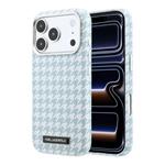 Karl Lagerfeld PU Houndstooth Resin Plate MagSafe kryt iPhone 17 Pro modrý 57983130694