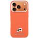 Karl Lagerfeld PU Karl and Choupette Heads Pins MagSafe kryt iPhone 17 Pro oranžový 57983128991