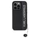 Karl Lagerfeld PU Saffiano Rhinestone Charm kryt iPhone 15 Pro Max čierna 57983120396