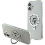 Karl Lagerfeld Ringstand Karl and Choupette MagSafe kryt iPhone 16 biely 57983122705