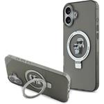 Karl Lagerfeld Ringstand Karl and Choupette MagSafe kryt iPhone 16 čierny 57983122701