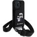 Karl Lagerfeld Saffiano Crossbody Popruh Karl and Choupette kryt iPhone 16 Pro Max čierny 57983122779