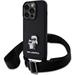 Karl Lagerfeld Saffiano Crossbody Popruh Metal Karl and Choupette kryt iPhone 15 Pro čierny 57983116653