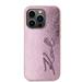 Karl Lagerfeld Wrinkled PU Signature Logo kryt iPhone 15 Pro Max ružový 57983120318