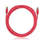 KELine, 10G patch kabel Cat.6A STP LSOH červený 0,5m KEL-C6A-P-005-RD