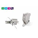 KELine držiak na DIN lištu Category 6A, 1xRJ45/s, osadený HN-DIN-C6AS