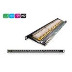 Keline Patch panel KOMPAKT HD, Category 6, 24xRJ45/s, 0,5U 606068