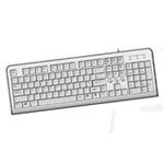 KEYBOARD KME SK USB Slim silver KB-2881S USB