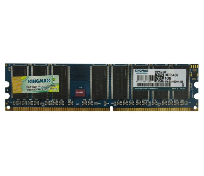 KINGMAX RAM DDR 1GB PC3200 400MHz (chip Kingmax) MPXD42F-D83