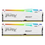 KINGSTON 32GB 6000MT/s DDR5 CL30 DIMM (Kit of 2) FURY Beast White RGB EXPO KF560C30BWEAK2-32