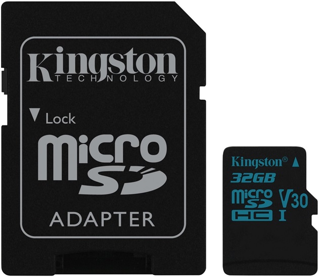 Kingston 32GB SDHC Canvas Go 90R/45W CL10 U3 V30 SDG/32GB