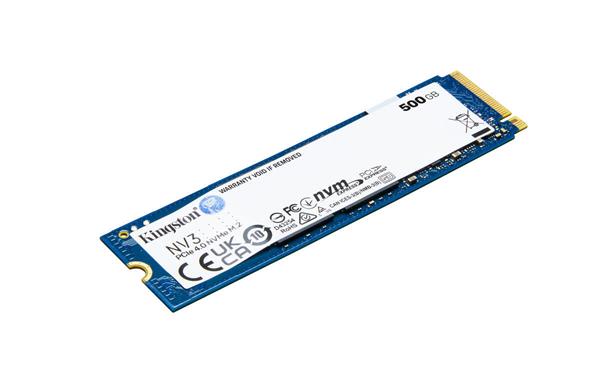 Kingston 500GB NV3 SSD PCIe 4.0 NVMe M.2 2280 ( r5000MB/s, w3000 MB/s ) SNV3S/500G.