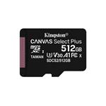 KINGSTON 512GB microSDHC CANVAS Plus Memory Card 100MB/85MBs- UHS-I class 10 Gen 3 - bez adaptéru KTD-DM8400A/256