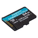 Kingston Canvas Go Plus A2/Micro SDXC/64GB/UHS-I U3 / Class 10 SDCG4/64GBSP