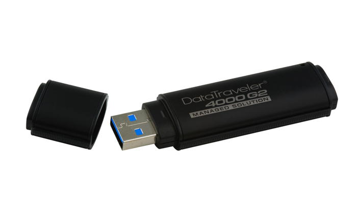 Kingston DataTraveler 4000 G2 Management Ready - Jednotka USB flash - šifrovaný - 16 GB - USB 3.0 - DT4000G2DM/16GB