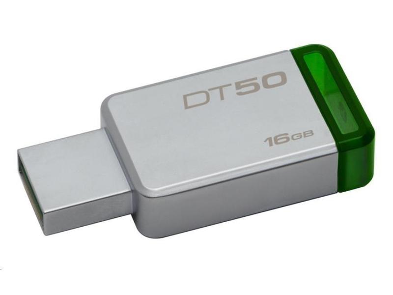 Kingston DataTraveler 50 - Jednotka USB flash - 16 GB - USB 3.1 - zelená DT50/16GB