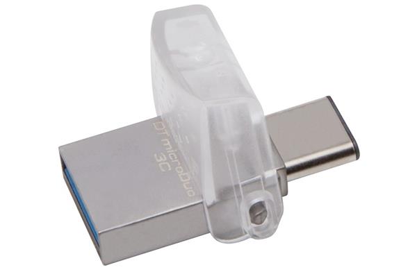 Kingston DataTraveler microDuo 3C - Jednotka USB flash - 128 GB - USB 3.1 / USB-C - pro Apple MacBo DTDUO3C/128GB