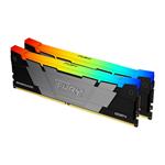 KINGSTON FURY Renegade RGB 16GB DDR4 3200MT/s / CL16 / DIMM / Black / Kit 2x 8GB KF432C16RB2AK2/16